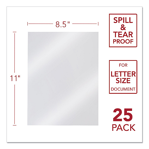 GBC Design View Poly Presentation Covers for Binding Systems, Frost, 11 x 8.5, Unpunched, 25/Pack (2514499)