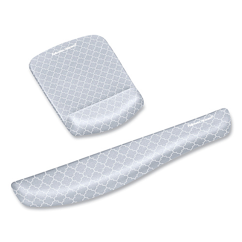 Fellowes PlushTouch Keyboard Wrist Rest, 18.12 x 3.18, Lattice Design (9549801)
