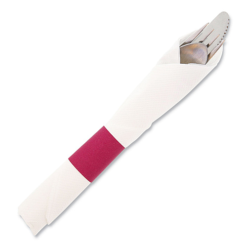 AmerCareRoyal Napkin Bands, Burgundy, 2500/Pack, 8 Packs/Carton (RNB20MN)