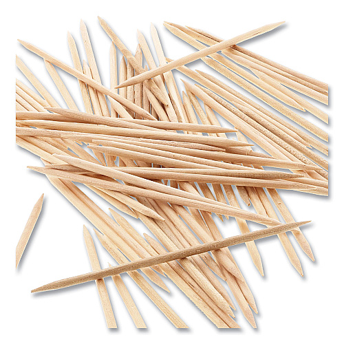AmerCareRoyal Round Wood Toothpicks, 2.5", Natural, 800/Box, 24 Boxes/Case, 5 Cases/Carton, 96,000 Toothpicks/Carton (R820)