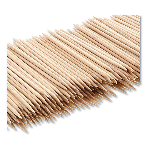 AmerCareRoyal Round Wood Toothpicks, 2.5", Natural, 800/Box, 24 Boxes/Case, 5 Cases/Carton, 96,000 Toothpicks/Carton (R820)