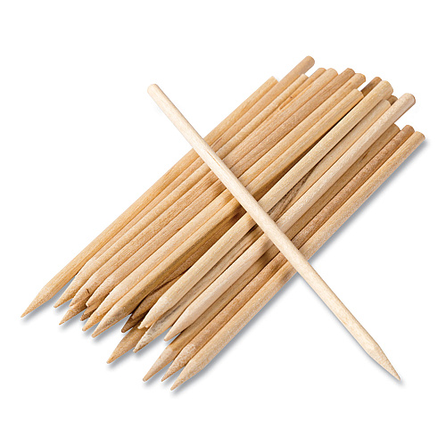 AmerCareRoyal Wooden Skewers, 4.5", White, 10,000/Carton (R815)