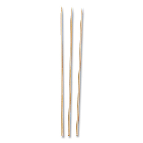 AmerCareRoyal Bamboo Skewers, Paper, 10", White, 100/Pack, 10 Packs/Box, 12 Boxes/Carton (R813)