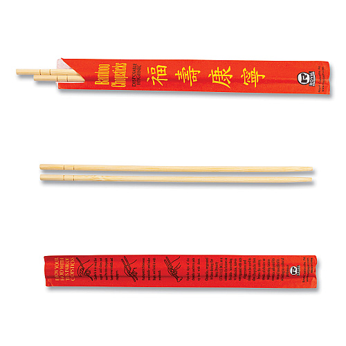 AmerCareRoyal Chopsticks, Bamboo, 9", Natural, 1000/Carton (R809)