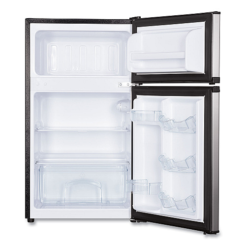 Avanti Counter-Height 3.1 Cu. Ft Two-Door Refrigerator/Freezer, Black/Stainless Steel (RA31B3S)