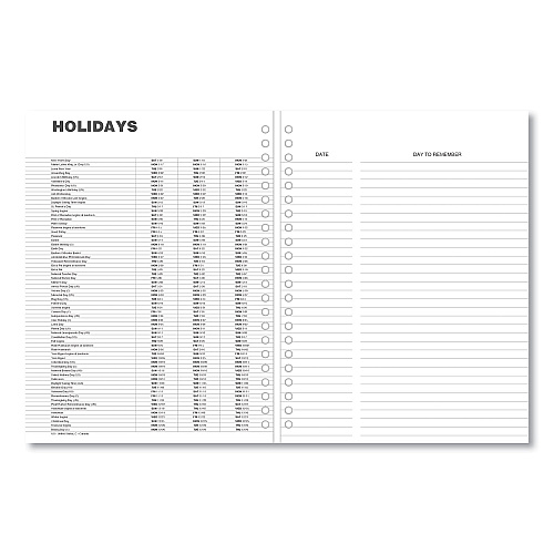 Universal Monthly Planner, 11 x 8, Black Cover, 14-Month: Dec 2025 to Jan 2027 (71001)