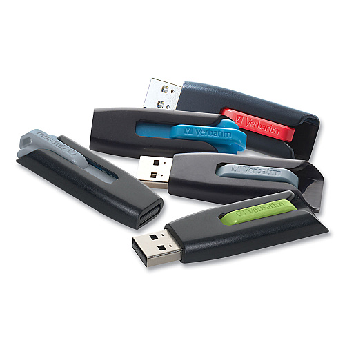 Verbatim Store 'n' Go V3 USB 3.0 Drive, 16 GB, Black/Gray (49172)