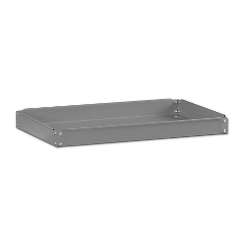Tennsco Two-Shelf Metal Cart, Metal, 2 Shelves, 500 lb Capacity, 24" x 36" x 32", Gray (SC2436)