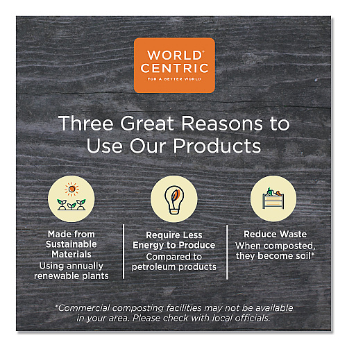 World Centric Paper Lids for Bowls, 4.6" Diameter, Kraft, 500/Carton (BOLPA12K)