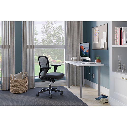 HON Gateway Mid-Back Task Chair, Supports Up to 250 lb, 17" to 22" Seat Height, Black (GVHMZ1ACCF10)