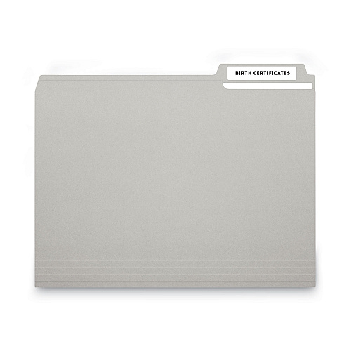 MACO Cover-All Opaque File Folder Labels, Inkjet/Laser Printers, 0.66 x 3.44, White, 30 Labels/Sheet, 50 Sheets/Box (MLFF31)