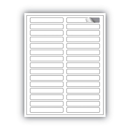 MACO Cover-All Opaque File Folder Labels, Inkjet/Laser Printers, 0.66 x 3.44, White, 30 Labels/Sheet, 50 Sheets/Box (MLFF31)
