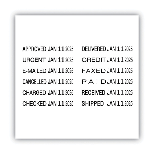 2000 PLUS Micro Message Dater, Self-Inking (011090)