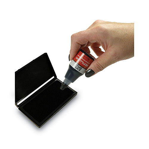 2000 PLUS Self-Inking Refill Ink, 0.9 oz. Bottle, Black (032962)