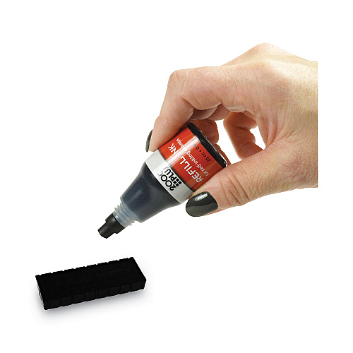 2000 PLUS Self-Inking Refill Ink, 0.9 oz. Bottle, Black (032962)