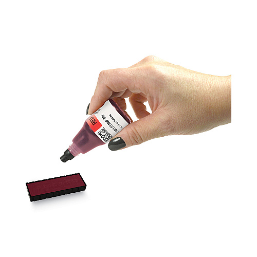 2000 PLUS Pre-Ink High Definition Refill Ink, Red, 0.9 oz Bottle, Red (033958)