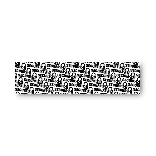 COSCO Secure-I-D Security Stamp, Obscures Area 2.5 x 0.31, Black (034590)
