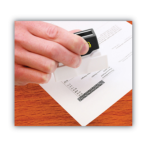 COSCO Secure-I-D Security Stamp, Obscures Area 2.5 x 0.31, Black (034590)