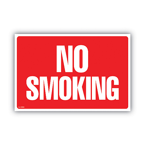 COSCO Two-Sided Signs, No Smoking/No Fumar, 8 x 12, Red (098068)