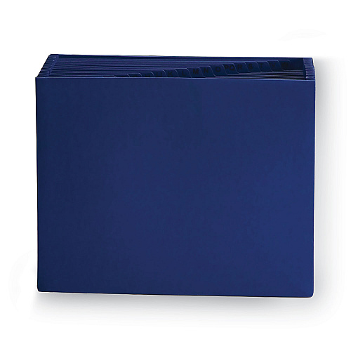 Smead Heavy-Duty Indexed Expanding Open Top Color Files, 21 Sections, 1/21-Cut Tabs, Letter Size, Navy Blue (70720)