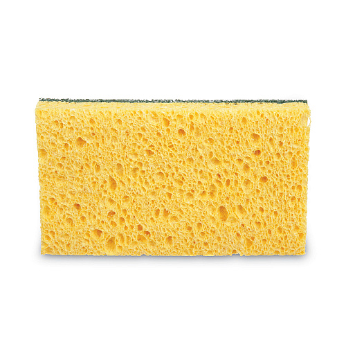 3M Niagara Medium Duty Scrubbing Sponge 74N, 3.6 x 6, 1" Thick, Yellow/Green, 20/Carton (19428)