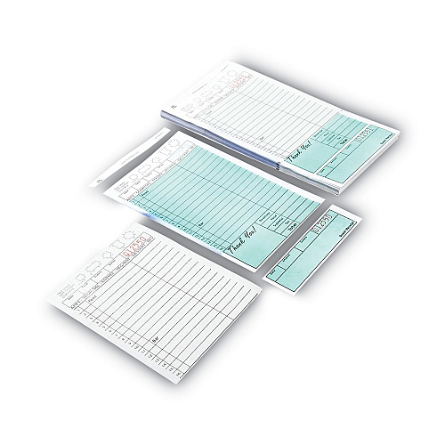 AmerCareRoyal Guest Check Pad, 16 Lines, Two-Part Carbonless, 4.2 x 8.25, 50 Forms/Pad, 50 Pads/Carton (GC49002)