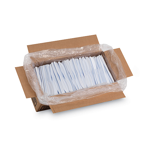 Dixie Plastic Cutlery, Heavy Mediumweight Knives, White, 1,000/Carton (KM217)