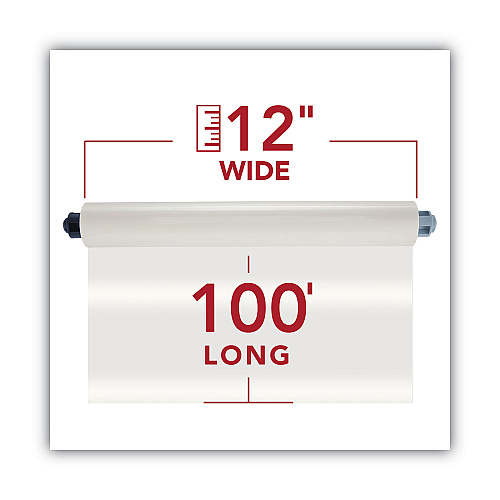 GBC Ultima 35 EZload Roll Film, 5 mil, 12" x 100 ft, Gloss Clear, 2/Box (3000052EZ)