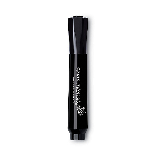 BIC Intensity Chisel Tip Permanent Marker, Broad Chisel Tip, Assorted Colors, Dozen (GPMM11AST)