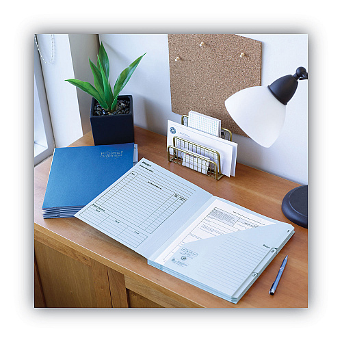 Smead 10-Pocket Project Organizer with Indexed Tabs (1-10), 10 Sections, Unpunched, 1/3-Cut Tabs, Letter Size, Lake Blue/Navy Blue (89200)