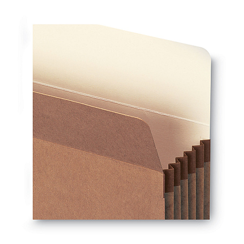 Smead Recycled Top Tab File Pockets, 5.25" Expansion, Letter Size, Redrope, 10/Box (73206)