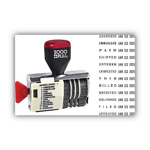 2000 PLUS Dial-N-Stamp, 12 Phrases, Five Years, 1.5 x 0.13 (010180)