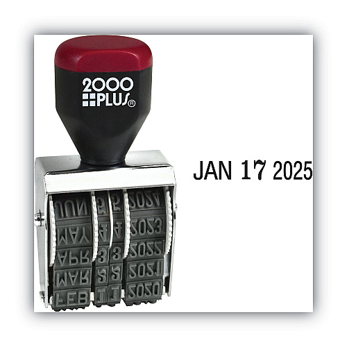 2000 PLUS Traditional Date Stamp, Six Years, 1.38" x 0.19" (012731)