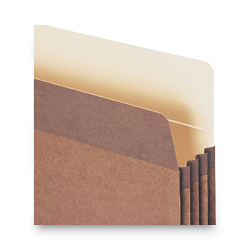 Smead Redrope Drop Front File Pockets, 3.5" Expansion, Letter Size, Redrope, 25/Box (73224)