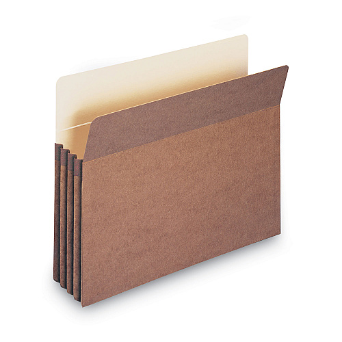 Smead Redrope Drop Front File Pockets, 3.5" Expansion, Letter Size, Redrope, 25/Box (73224)