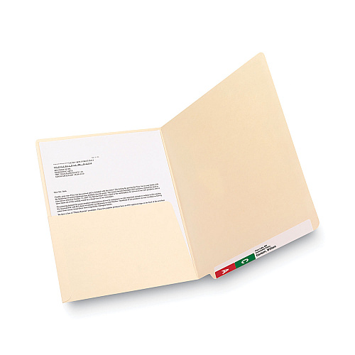 Smead Heavyweight Manila End Tab Pocket Folders, Interior Front Panel Pocket, Straight Tabs, Letter Size, 11-pt Manila, 50/Box (24115)