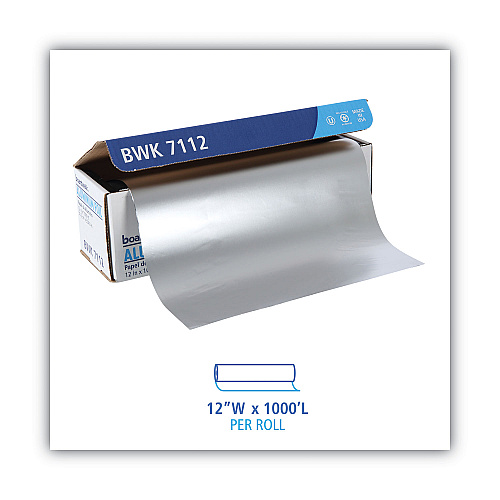 Boardwalk&reg; Extra Standard Aluminum Foil Roll, 12"x 1000 ft, 1 Roll (BWK7112)