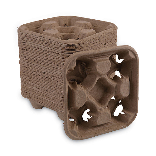 Boardwalk&reg; Cup Tray, 8-32 oz, Four Cups, 300/Carton (BWK4CUPCARRIER)
