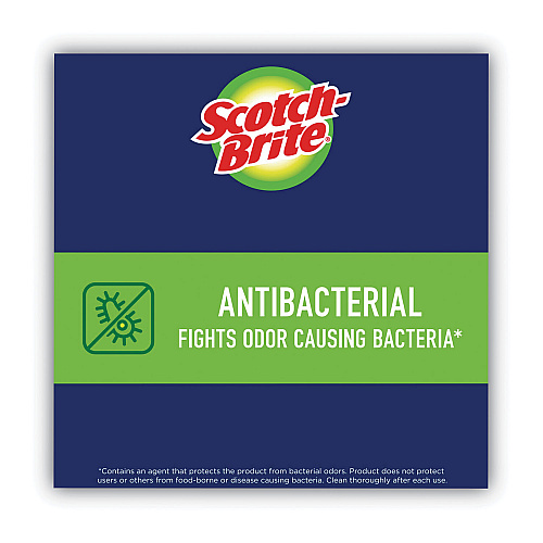 Scotch-Brite Advanced Scrub Dots Non-Scratch Scrub Sponges, 3.2 x 3.7, 1" Thick, Light Blue/Purple, 2/Pack (SDA2)