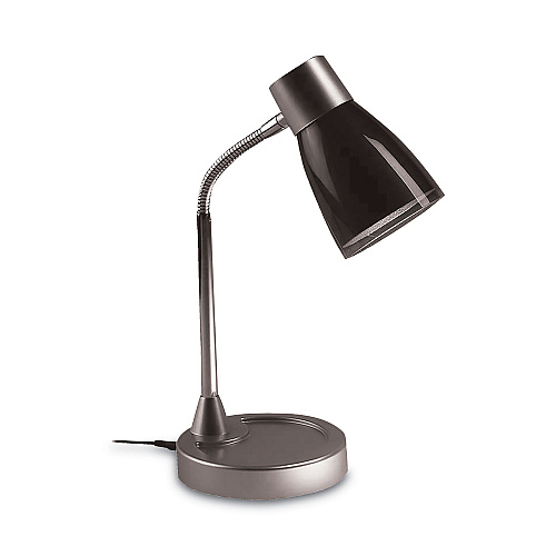 Bostitch Adjustable LED Desk Lamp, 4.5" dia Base, 20" Tall, Chrome/Black LAMP,DESK,LED,20",CHRM (VLED1510)