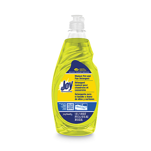 Joy Dishwashing Liquid, Lemon Scent, 38 oz Bottle, 8/Carton (43606CT)