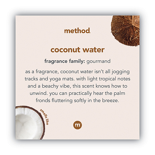 Method Foaming Hand Wash, Coconut Waters Scent, 10 oz (01854)