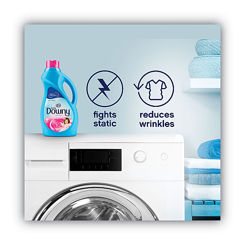 Downy Liquid Fabric Softener, Concentrated, April Fresh Scent, 51 oz Bottle (35762EA)