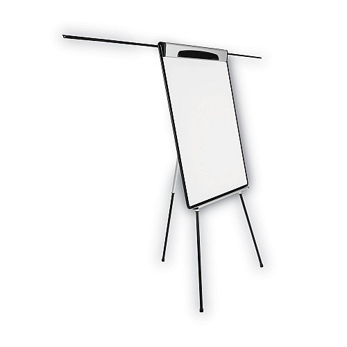 MasterVision Magnetic Gold Ultra Dry Erase Tripod Easel with Extension Arms, 32" to 72", Black/Silver (EA23062119)