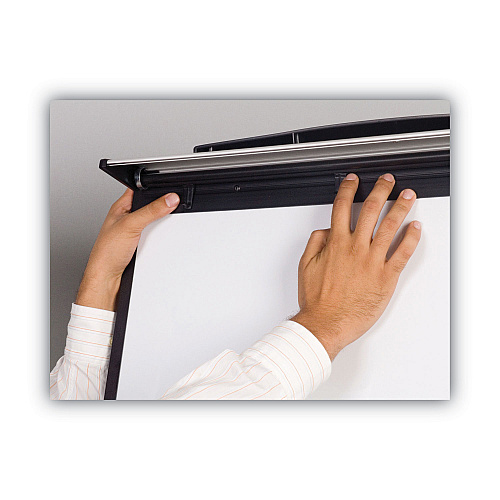 MasterVision Magnetic Gold Ultra Dry Erase Tripod Easel with Extension Arms, 32" to 72", Black/Silver (EA23062119)
