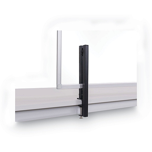 MasterVision Protector Series Glass Aluminum Desktop Divider, 40.9 x 0.16 x 27.6, Clear (GL34019101)