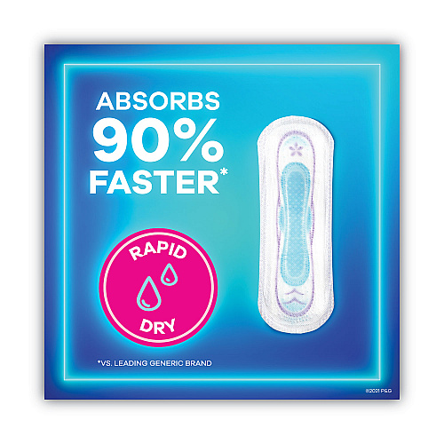 Always Ultra Thin Pads, Super Long 10 Hour, 40/Pack (12853PK)