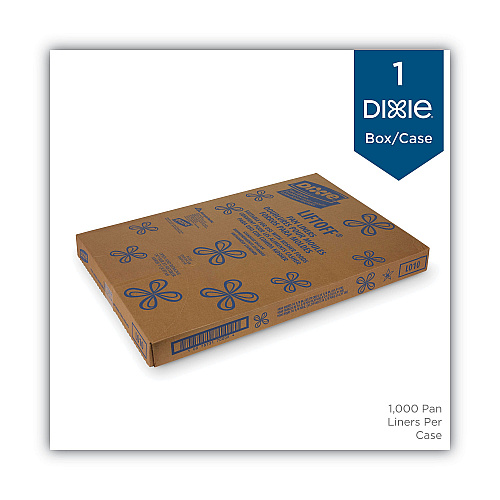 Dixie Greaseproof Liftoff Pan Liners, 16.38 x 24.38, White, 1,000 Sheets/Carton (LO10)