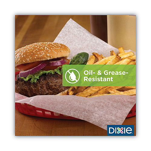 Dixie All-Purpose Food Wrap, Dry Wax Paper, 12 x 12, White, 1,000/Carton (GRC1212)