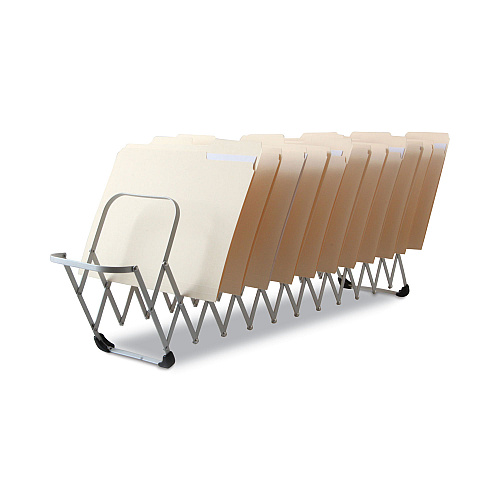 LEE Flexifile Expandable Collator to Organizer, 12 Sections, Letter to Legal Size Files, 6" x 6.75" x 10.5", Silver (14112)